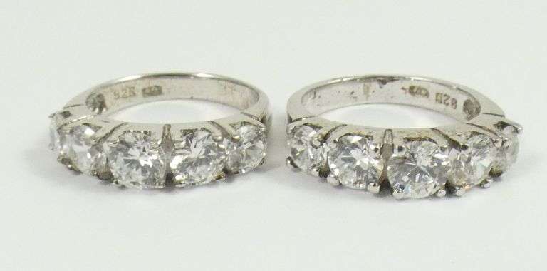 4 STERLING SILVER RINGS