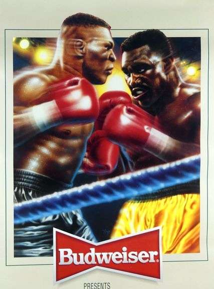 RARE MIKE TYSON/EVANDER HOLYFIELD BOXING POSTER