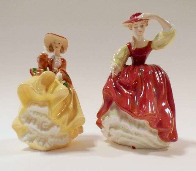 TWO ROYAL DOULTON FIGURINES WITH BOXES