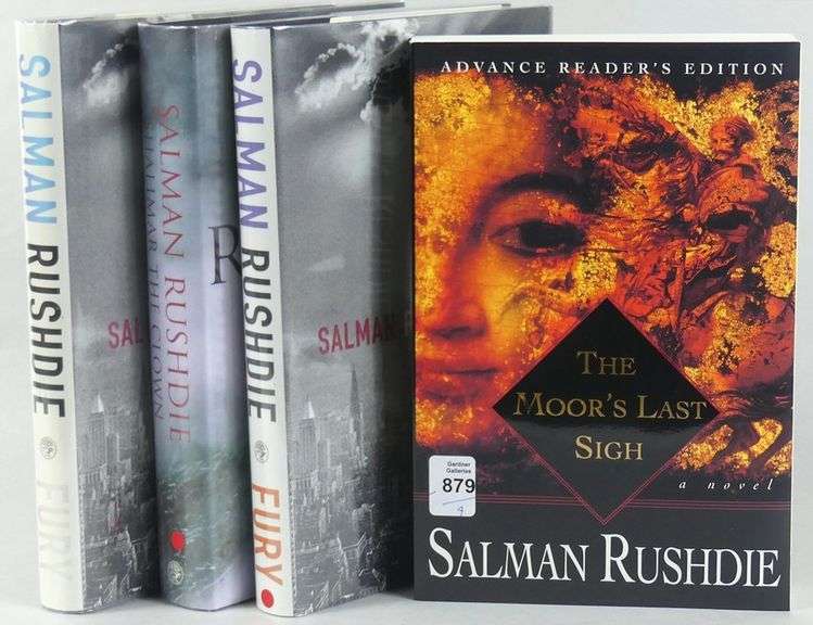 4 SIGNED SALMAN RUSHDIE VOLUMES