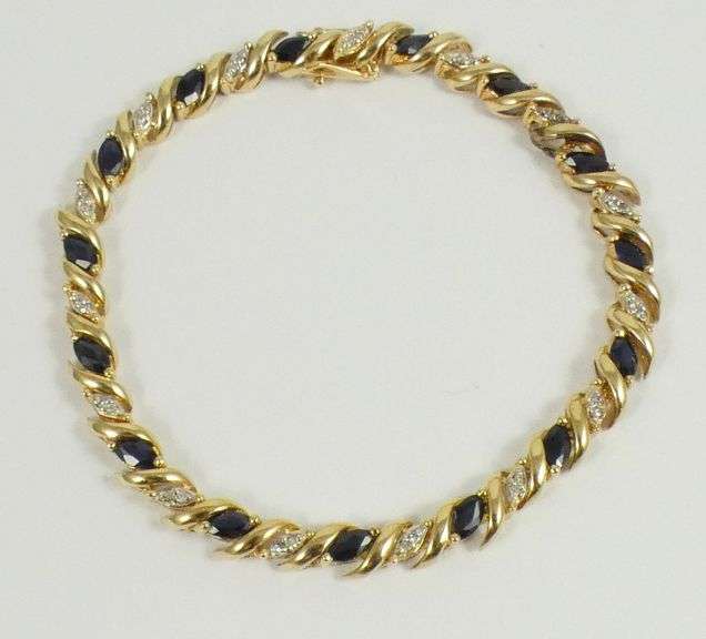 SAPPHIRE & DIAMOND BRACELET