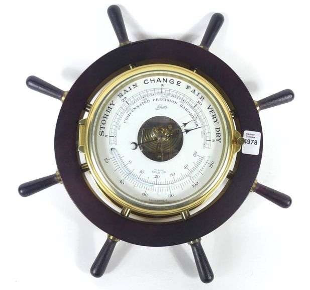 GERMAN MARINER SHIP'S BAROMETER/THERMOMETER