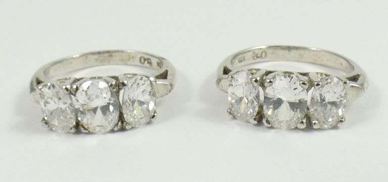 4 STERLING SILVER RINGS