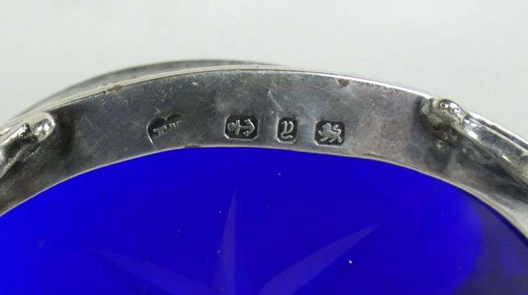 PAIR ENGLISH STERLING OPEN SALTS