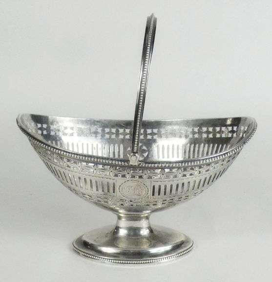 GEORGIAN SILVER SUGAR BASKET