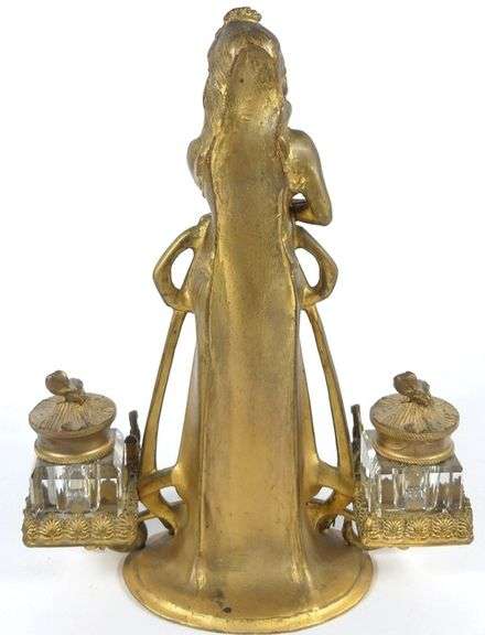 ART DECO GILDED DESK SET