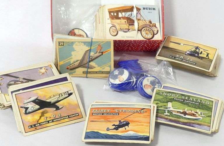 HOCKEY COINS, WINGS AND AUTOMOBILE CARDS