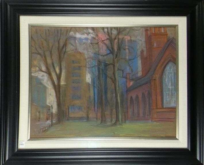 SCHLEUSNER PASTEL PAINTING