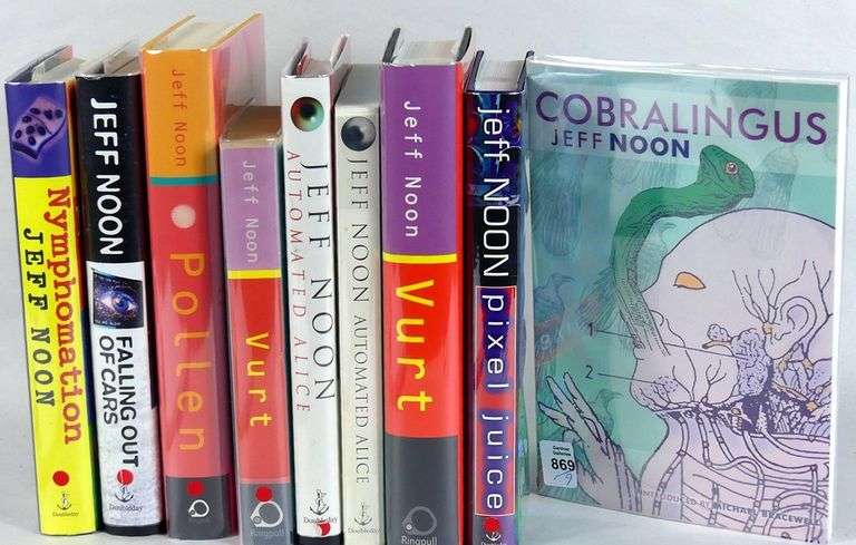 9 SIGNED JEFF NOON FIRST EDITIONS