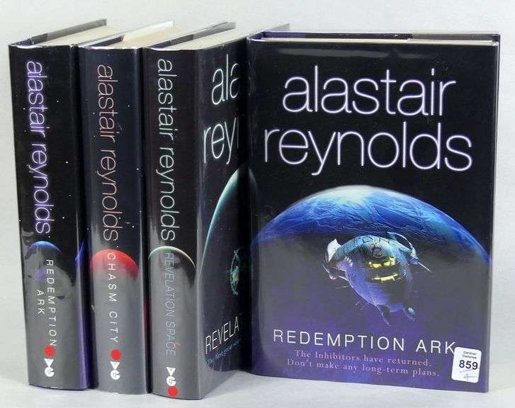 4 SIGNED ALASTAIR REYNOLDS BOOKS