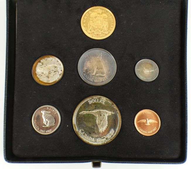 CANADIAN MINT SET WITH GOLD