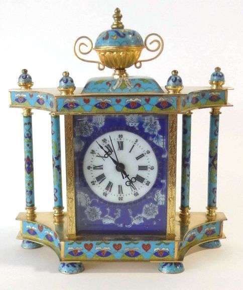 CHINESE CLOISONNE CLOCK