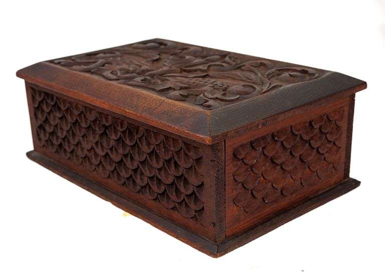 CARVED STORAGE BOX