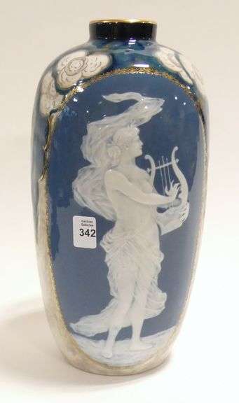 LIMOGES PATE-SUR-PATE PORCELAIN VASE