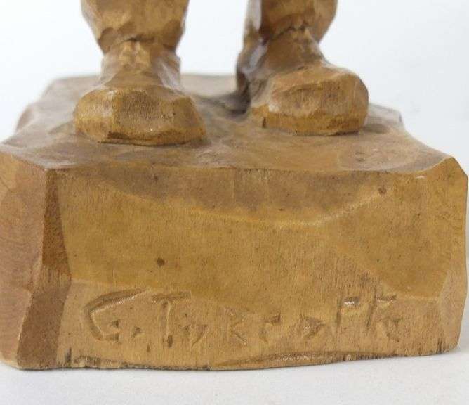 THREE SIGNED QUEBEC CARVINGS