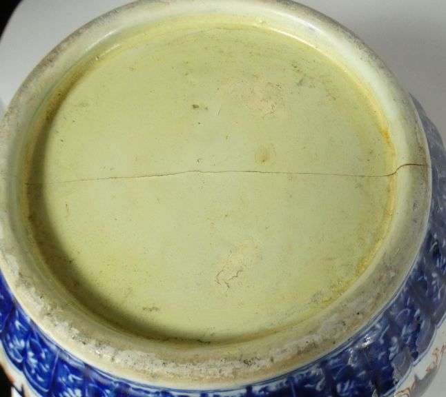 ANTIQUE PORCELAIN JARDINIERE