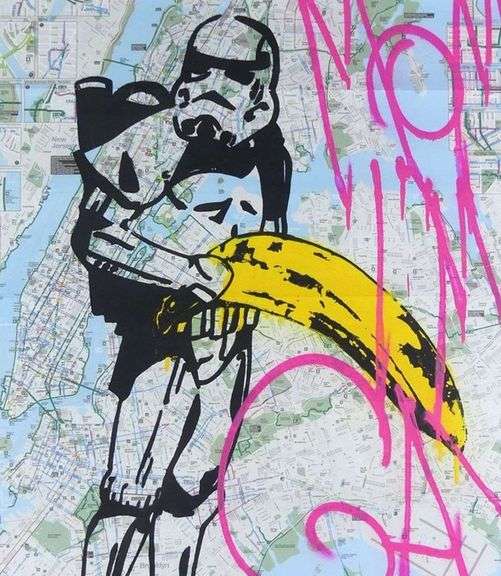 POP ART IN THE STYLE OF BANKSY