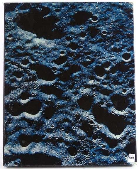 VINTAGE OMEGA "MOON CRATER" BOX WITH APOLLO PRINTS