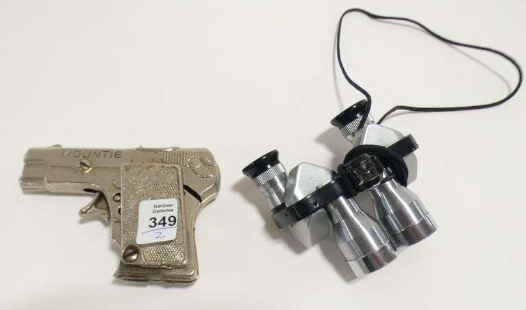 CAP GUN AND BINOCULARS