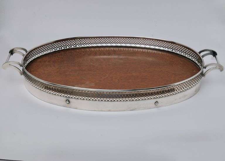 GALLERIED SERVING TRAY