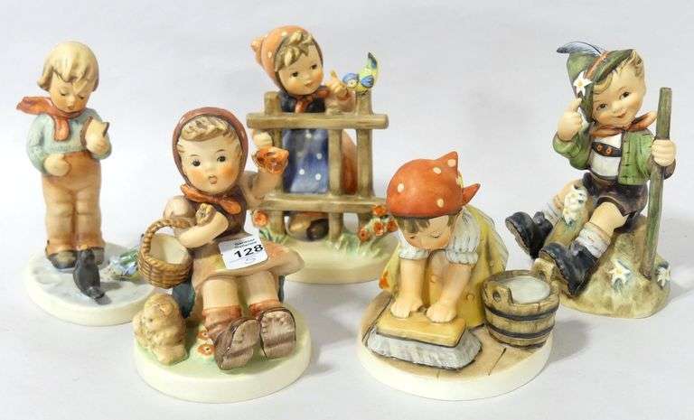 FIVE HUMMEL FIGURINES