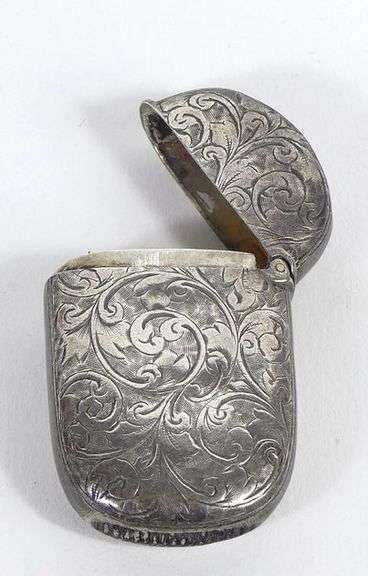 STERLING SILVER MATCH SAFE