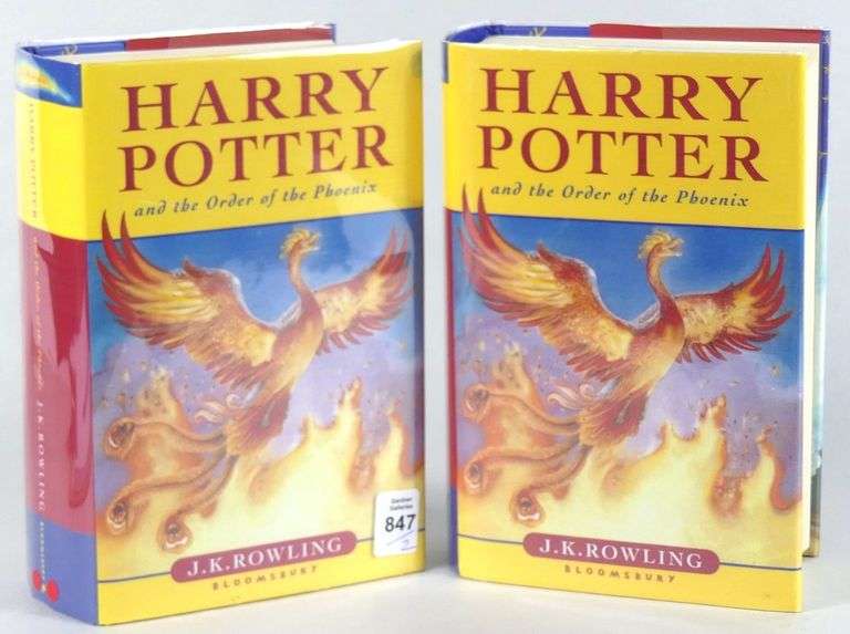 2 FIRST EDITIONS "HARRY POTTER AND THE ORDER OF THE PHOENIX"