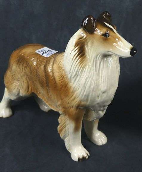 PAIR PORCELAIN DOG FIGURINES