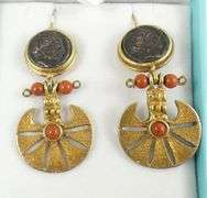 PAIR "COIN" EARRINGS
