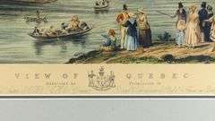 RARE ANTIQUE QUEBEC PRINT
