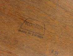 TWO TEAK SERVING TRAYS