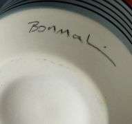 PAIR MCM CRYSTAL ASHTRAYS & CERAMIC VASE