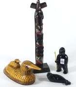 INDIGENOUS STYLE FIGURES & WOOD CARVING