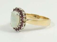 OPAL & GARNET RING