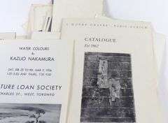 ART GALLERY EXHIBITION INVITATIONS CIRCA 1960'S