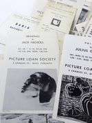 ART GALLERY EXHIBITION INVITATIONS CIRCA 1960'S
