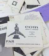ART GALLERY EXHIBITION INVITATIONS CIRCA 1960'S
