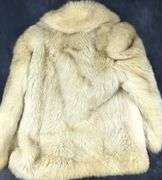 WHITE FOX FUR COAT