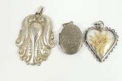 ANTIQUE CONTINENTAL SILVER JEWELLERY