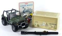 PHILCO RADIO, RIFLE SCOPE & MODEL TOYS