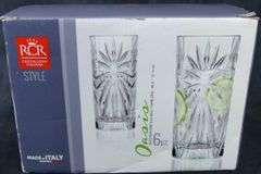 CROSS & OLIVE CRYSTAL STEMWARE