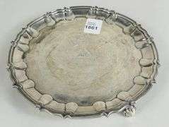 ENGLISH STERLING SILVER SALVER