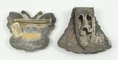 SILVER BROOCH & CLIP