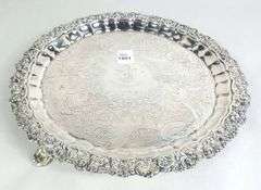 ENGLISH SILVER SALVER
