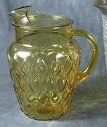 THREE GLASS PITCHERS