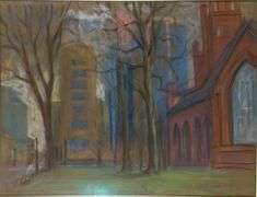 SCHLEUSNER PASTEL PAINTING
