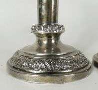 PAIR ANTIQUE STERLING CANDLESTICKS