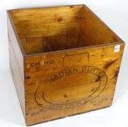 CANADIAN WOODEN BUTTER CRATE
