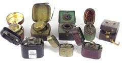 ASSORTED ANTIQUE INKWELLS