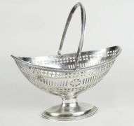 GEORGIAN SILVER SUGAR BASKET